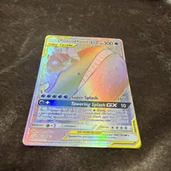 Magikarp & Wailord GX HYPER SECRET RARE 183/181 Holo Full Art SM Team Up - NM - Image 4