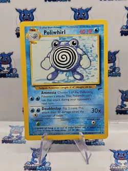 Pokemon Poliwhirl Base Set 2 57/130 MP - Image 1