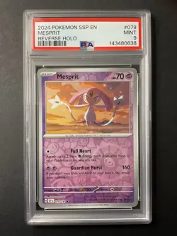 Mespirit 079 PSA 9 2024 Pokemon Reverse Holo SSP EN - Image 1