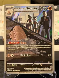 Pokemon TCG Team Rocket's Dugtrio 239/217 Rare Holo Ability Stage 1 100 HP 50 - Image 1