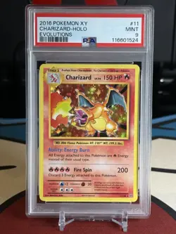 2016 POKEMON XY EVOLUTIONS 11/108 CHARIZARD-HOLO PSA 9 - Image 1