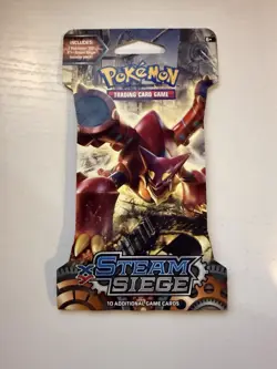 Pokemon TCG XY Steam Siege Volcanion Sealed Blister Booster Pack - Image 1