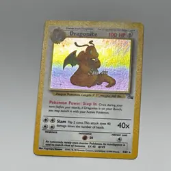 `1999 Pokemon Fossil Dragonite 4/62 Holo Rare Vintage WOTC` - Image 2