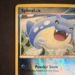 The Pokemon Company Pokemon Spheal 82/111 Holo 2009 Basic 60HP Tomokazu Komiya - Image 3