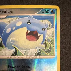 The Pokemon Company Pokemon Spheal 82/111 Holo 2009 Basic 60HP Tomokazu Komiya - Image 4