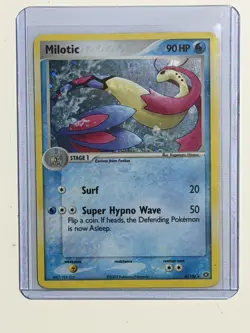 Pokemon TCG Milotic 8/106 Emerald Holo Rare LP - Image 1