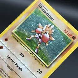1999 Pokemon TCG Hitmonchan Base Set 7/102 Holo Unlimited Holo Rare - Image 4