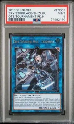 Yugioh Sky Striker Ace - Shizuku OP09-EN003 Ultimate Rare PSA 9 - Image 1