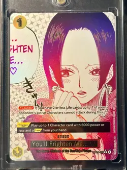 You'll Frighten Me... Boa Hancock Event OP14-118 ALT Art One Piece CCG Card NM-M - Image 2