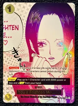You'll Frighten Me... Boa Hancock Event OP14-118 ALT Art One Piece CCG Card NM-M - Image 5