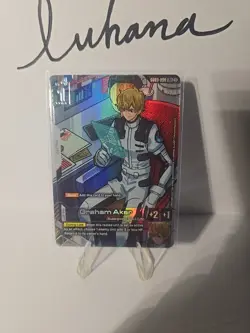 [ENGLISH] Gundam Card Game Graham Aker GD03-098 R+ Alt Art Foil - Image 1
