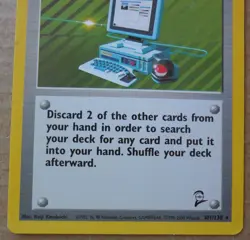 Computer Search 101/130 Rare Non-Holo Base 2 Set Pokemon Trainer Card LP - Image 3