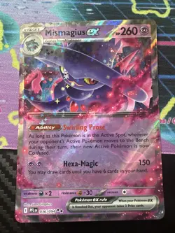 Mismagius EX 036/094 Me02: Phantasmal Flames Holo Pokemon Card - Image 1