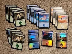 MTG - 24x Basic Land Universes Beyond: Dr Who Magic Foil Regular Island Swamp - Image 1