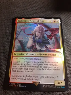 MTG Foil Lightning, Army of One - final fantasy - 0233 Mythic Rare - Image 1