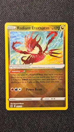 Pokemon TCG Radiant Eternatus 105/159 Crown Zenith Holo - near mint - Image 2