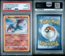 2023 Pokemon SWSH Radiant Charizard Crown Zenith #020 PSA 10 Gem Mint - Image 3