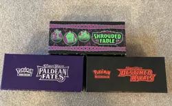 Empty Pokemon Trainer Box Scarlet & Violet: Paldean, Rivals, Shrouded Lot of 3 - Image 5