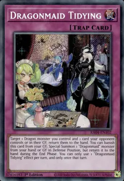 Dragonmaid Tidying - Secret Rare 1st Edition RA04-EN102 - NM - YuGiOh - Image 1