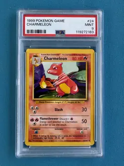 Pokemon Base Set Charmeleon 024/102 PSA 9 Graded Card - Image 1