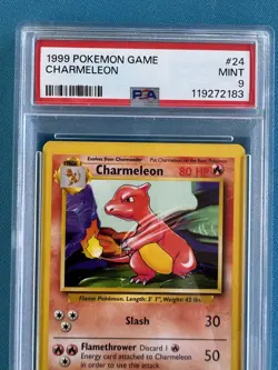 Pokemon Base Set Charmeleon 024/102 PSA 9 Graded Card - Image 3