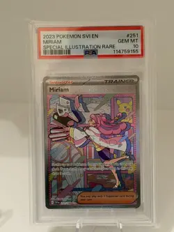 Scarlet & Violet Base Set Miriam Special Illustration Rare Card 251/198 PSA 10 - Image 1