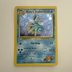 Pokemon Cards Seadra 9/132 Prerelease Holo Gym Heroes - Image 1