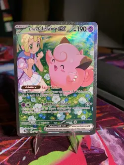 Pokemon TCG Lillies Clefairy EX Journey Together Card 184/159 SIR - Image 1
