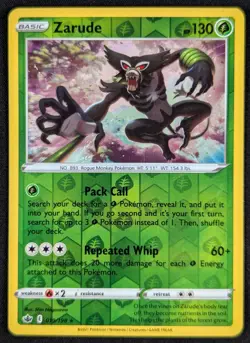 Zarude 2021 Chilling Reign Reverse Holo Rare Pokemon Card 019/198 (NM) - Image 1