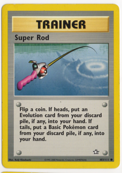 Super Rod 103/111 Neo Genesis TRAINER Pokemon Card - Image 1