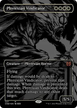 Phyrexian Vindicator - Oil Slick Raised Foil - Magic The Gathering ONE MTG - Image 1