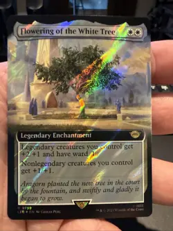 Flowering of the White Tree (Extended Art) (Surge Foil) Lord of the Rings 759 NM - Image 1
