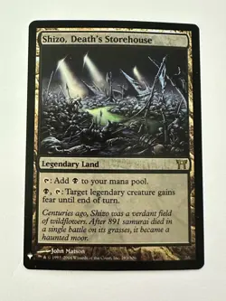 MTG Shizo, Death's Storehouse Foil Reprint - Image 1