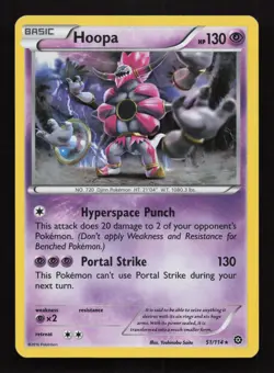 Hoopa 51/114 XY Steam Siege Holo Pokemon Card TCG - Image 1
