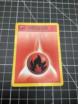 Pokemon TCG Fire Energy Base Set 2 126/130 Regular Unlimited Common WOTC - Image 1