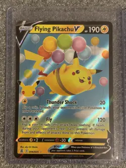 25th anniversary Pokemon Flying Pikachu V, VMAX and Surfing Pikachu V -3 Cards - Image 3