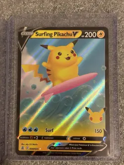 25th anniversary Pokemon Flying Pikachu V, VMAX and Surfing Pikachu V -3 Cards - Image 5