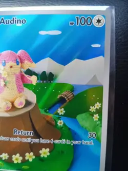 Pokemon TCG Audino 151/086 Rare Black Bolt Illustration Card NM Condition 💎💎💎 - Image 3
