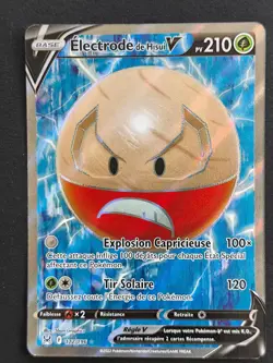 Carte Pokemon Electrode de Hisui V 172/196 EB11 Origine Perdue Epee Bouclier FRA - Image 2