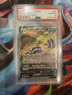 Skuntank v Alt Art Silver Tempest SWSH PSA 10 Pokemon slab full art - Image 1
