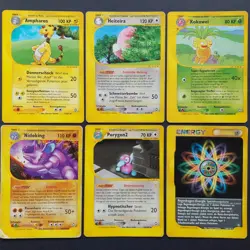 Pokemon Konvolut 6 Karten │Aquapolis 2002│NM - PO│ Rare │ DE │ Ampharos 1/147 - Image 1