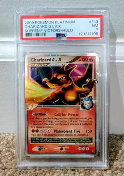 Charizard G Lv.X 143/147 Supreme Victors Holo Pokemon 2009 PSA 7 - Image 1