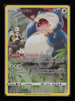 Snorlax TG10/TG30 Holo Lost Origin Trainer Gallery Pokemon NM - Image 1