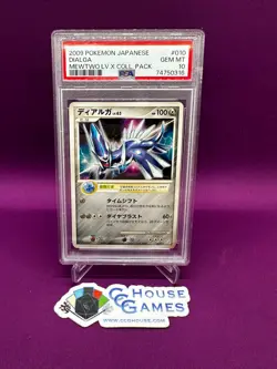 2009 Pokemon Mewtwo LVX Collector Pack Dialga 010/012 JPN PSA GEM MT 10 CCGHouse - Image 1