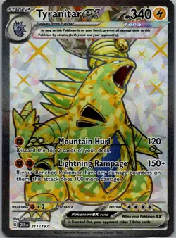 Tyranitar ex 211/197 SV03: Obsidian Flames Pokemon TCG Ultra Rare NM - Image 1