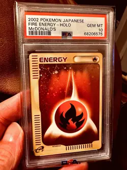 Pokemon 2002 Fire Energy Holo Mcdonalds Promo E Series PSA 10 - Image 1