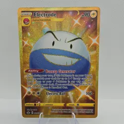 Pokemon TCG Electrode 222/198 Chilling Reign Secret Rare Holo Stage 1 HP90 - Image 1