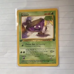 Pokemon Grimer 57/82 Team Rocket 1st Edition 40HP Pokemon TCG - Image 1