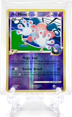 MR. MIME 2009 Pokemon TCG Rising Rivals #28/111 REVERSE HOLO RARE PLAYED - Image 1