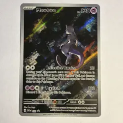 Pokemon TCG Mewtwo 52 Black Star Promo Scarlet & Violet 151 MP - Image 1